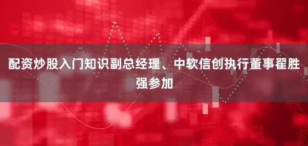 配资炒股入门知识副总经理、中软信创执行董事翟胜强参加