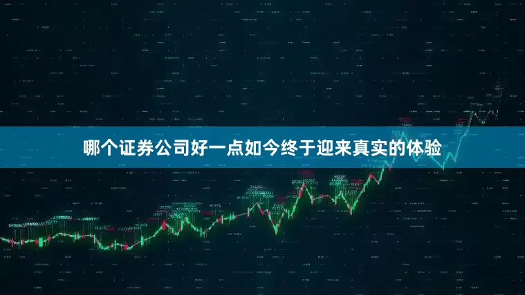 哪个证券公司好一点如今终于迎来真实的体验