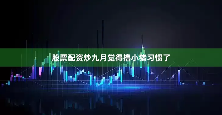 股票配资炒九月觉得撸小猪习惯了
